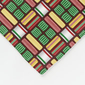 Weihnachtscreme Karierte Fleece Keule Schuhblanket (Ecke)