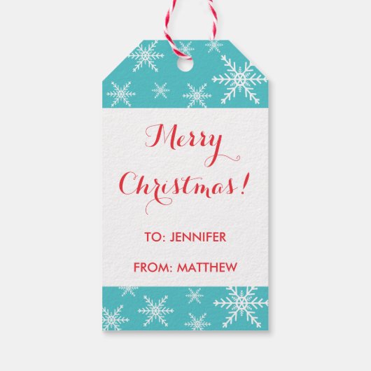 Weihnachtscreme mit Bow Geschenkanhänger (Rückseite)