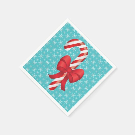 Weihnachtscreme mit Bow Serviette (Ecke)