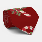 Weihnachtscreme mit dekorativem Band Krawatte (Gerollt)