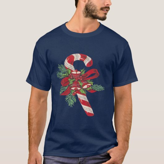 Weihnachtscreme mit dekorativem Band und lassen Si T-Shirt (Vorderseite)