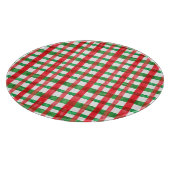 Weihnachtscreme mit Pfefferminzbonbons Weihnachtsb Schneidebrett (Ecke)