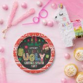 Weihnachtscreme-Papierplatte - aufgeräumt Pappteller (Party)