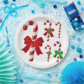 Weihnachtscreme Pappteller (Party)