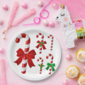 Weihnachtscreme Pappteller (Party)