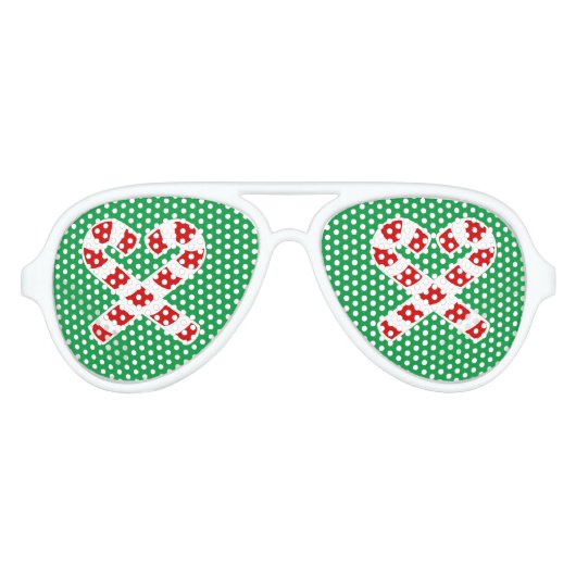 Weihnachtscreme-Party mit Zuckerrohr-Schattierunge Sonnenbrille (Vorderseite)