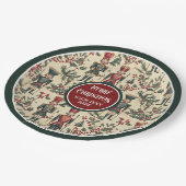 Weihnachtscreme personalisierte Teller (Schrägansicht)