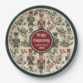 Weihnachtscreme personalisierte Teller (Vorderseite)