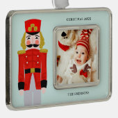 Weihnachtscreme Rahmen-Ornament Silber (Rechts)