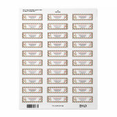 Weihnachtscreme-Rücksendeadresse (Vorne)