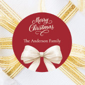 Weihnachtscreme Runder Aufkleber