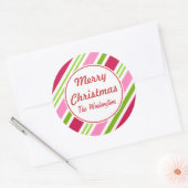 Weihnachtscreme Runder Aufkleber (Umschlag)