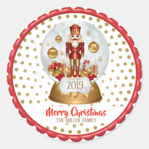 Weihnachtscreme Runder Aufkleber