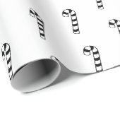 Weihnachtscreme schwarz schwarz Muster Spaß niedli Geschenkpapier (Rolleneckpunkt)