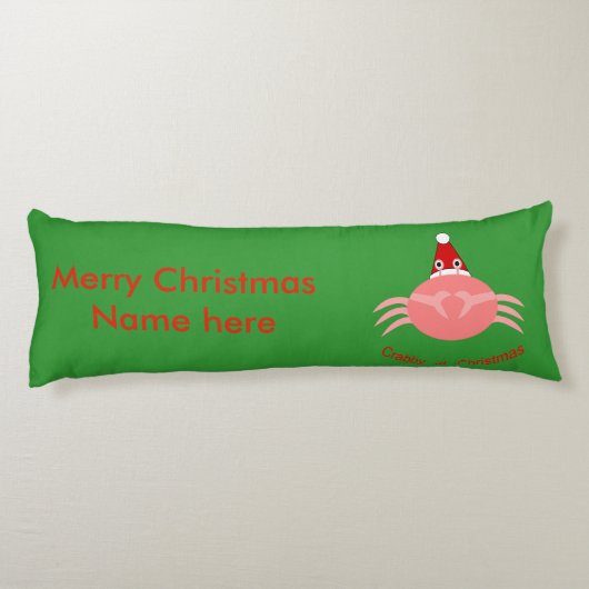 Weihnachtscreme Seitenschläferkissen (Rückseite)