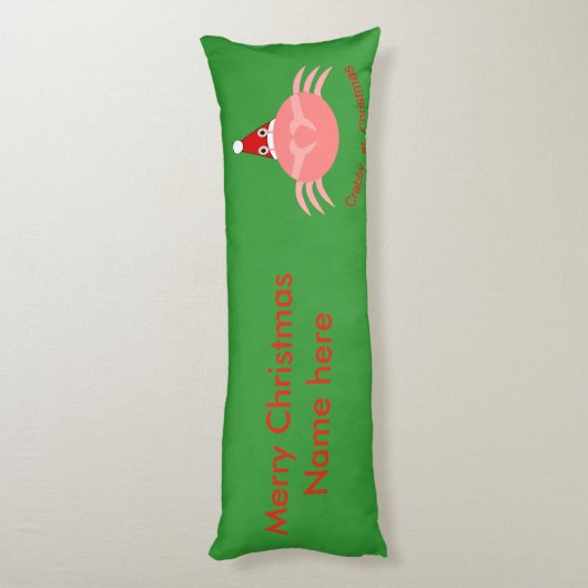 Weihnachtscreme Seitenschläferkissen (Rückseite (Vertikal))