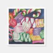 Weihnachtscreme Serviette (Vorderseite)