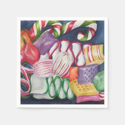 Weihnachtscreme Serviette (Vorderseite)