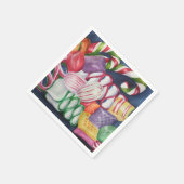 Weihnachtscreme Serviette (Ecke)