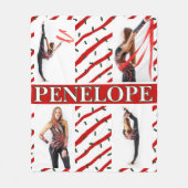 Weihnachtscreme Sprinkle 4 FotoCollage Fleecedecke (Vorderseite)