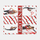 Weihnachtscreme Sprinkle 4 FotoCollage Fleecedecke (Vorderseite (Horizontal))