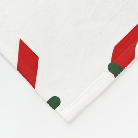 Weihnachtscreme Sprinkle 4 FotoCollage Fleecedecke (Ecke)