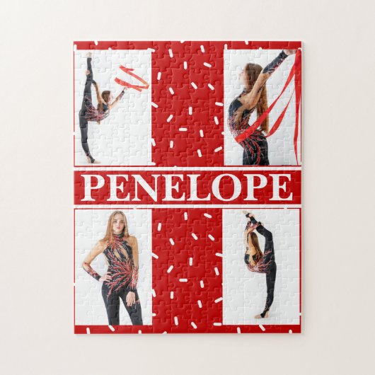 Weihnachtscreme Sprinkle 4 FotoCollage Puzzle (Vertikal)