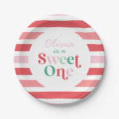 Weihnachtscreme Sweet One Pappteller (Vorderseite)