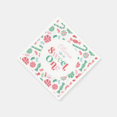 Weihnachtscreme Sweet One Serviette (Ecke)