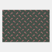 Weihnachtscreme Tanne grün rot niedlich elegant Geschenkpapier Set (Vorderseite 3)