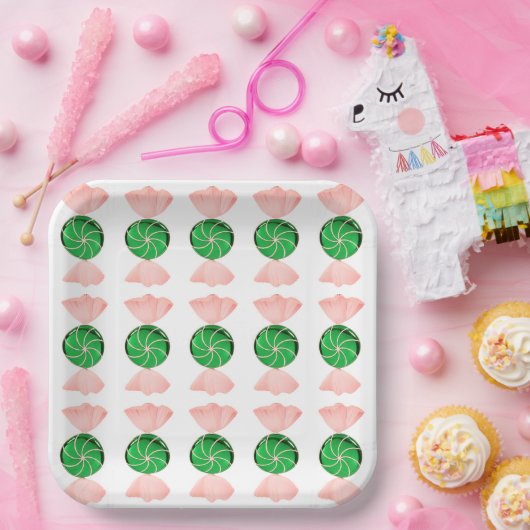 Weihnachtscreme-Teller Pappteller (Party)