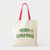 Weihnachtscreme Tragetasche (Vorne)