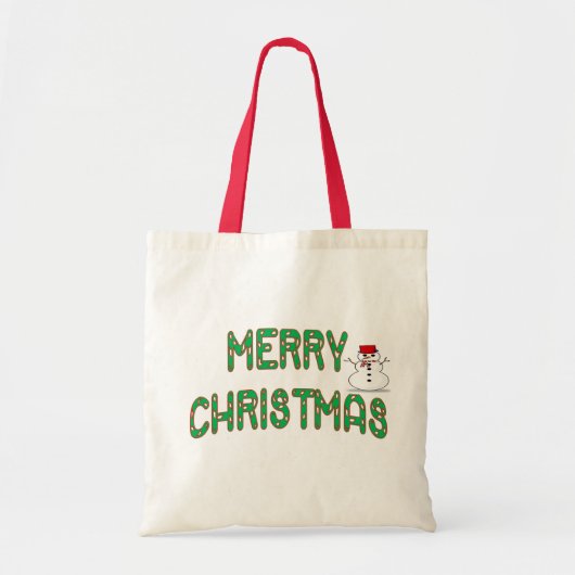 Weihnachtscreme Tragetasche (Vorne)