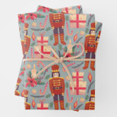 Weihnachtscreme und Geschenke Geschenkpapier Set (Beispiel)