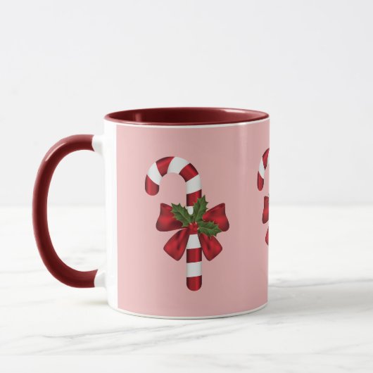 Weihnachtscreme und Individuelle Name Tasse (Links)
