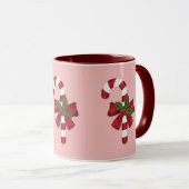 Weihnachtscreme und Individuelle Name Tasse (VorderseiteRechts)