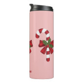 Weihnachtscreme und Individuelle Name Thermosbecher (Nach rechts gedreht)