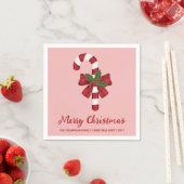 Weihnachtscreme und Weihnachtscreme mit eigenem Te Serviette (Beispiel)