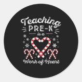 Weihnachtscreme, Vorschul- und Vorschuhwerk; Runder Aufkleber (Vorderseite)