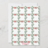 Weihnachtscreme-Wappen Feiertagskarte (Rückseite)