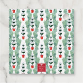 Weihnachtscreme-Wappen Geschenkanhänger (Rückseite)