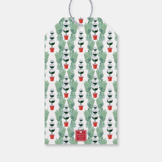 Weihnachtscreme-Wappen Geschenkanhänger (Rückseite)