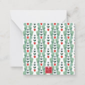 Weihnachtscreme-Wappen Mitteilungskarte (Rückseite)