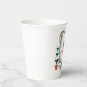 Weihnachtscreme-Wappen Pappbecher (Rechts)