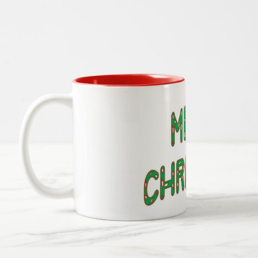 Weihnachtscreme Zweifarbige Tasse (Links)
