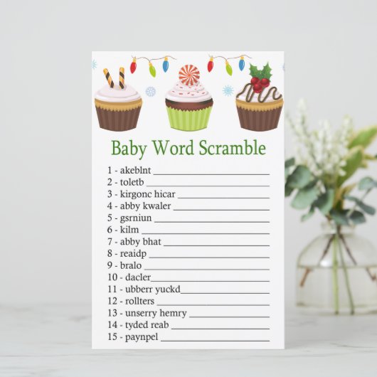 Weihnachtscupcakes Kinderspiel (Stehend Vorderseite)