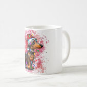 Weihnachtsdachshund kaffeetasse (VorderseiteRechts)