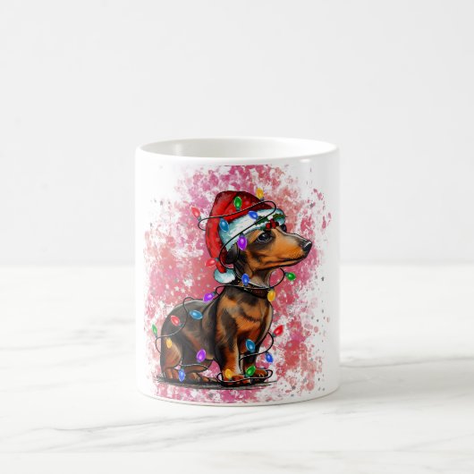 Weihnachtsdachshund kaffeetasse (Mittel)