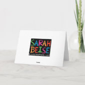 WeihnachtsDackel Feiertagskarte (Rückseite)