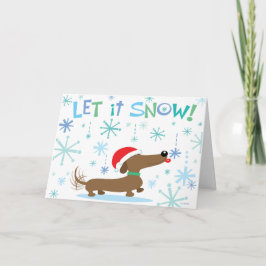 WeihnachtsDackel Feiertagskarte